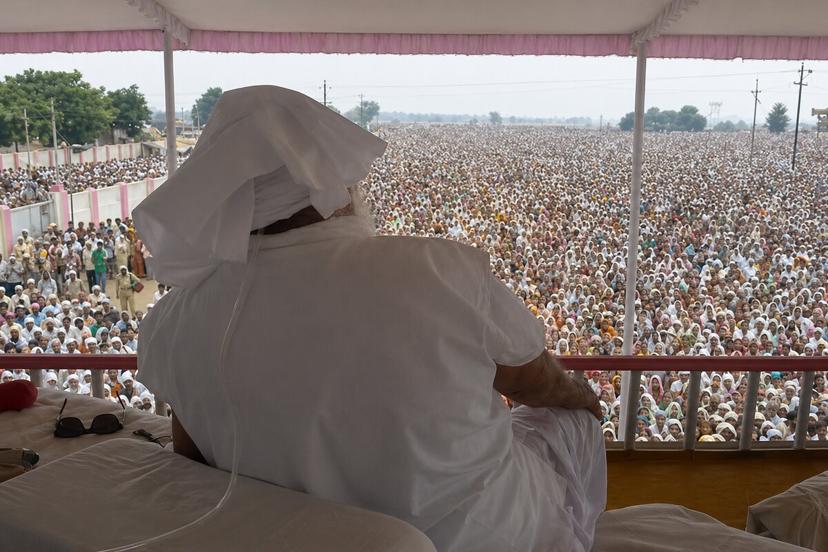 मथुरा में विशाल सत्संग